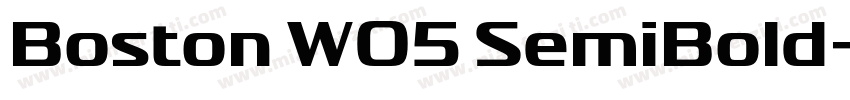 Boston W05 SemiBold字体转换